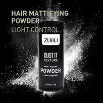 Zuau Unisex Hair Styling Powder: Fluffy & Refreshing 8g gray