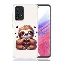 Gyvūnas Mielas Animacinis Tinginys Kavos Telefono dėklas Skirta Samsung Galaxy A17 A16 A14 A15 A13 A57 A56 A54 A55 A53 A37 A36 A34 A35 A33 A26 A Samsung A37 black