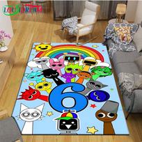 Madingas S-Sprunki Incredibox žaidimo kilimas Lauko kilimas Plotinis kilimas Neslystantis kilimas Miegamojo dekoras Kilimas kambariui Vaikiška dovana 40x 60cm