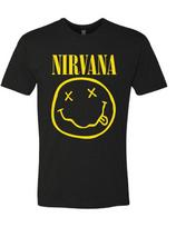 Nirvana band distressed premium Unisex T-shirt M yellow