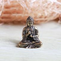 New Pure Brass Miniature Shakyamuni Buddha Decoration Mini Buddha Statue Decoration Ornaments Copper Ornament Handicrafts varis
