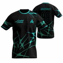 Aurora Gaming E-sports Club Naujos vasarinės uniformos CS2 ESL Pro League Treniruočių marškinėliai Žaidėjų individualūs marškinėliai Berniukų dovanos Viršutiniai drabužiai S black