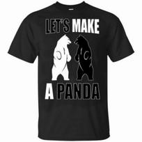 Let's Make A Panda Bear T-shirt M black