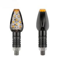 1 vnt. Universalus Motociklo LED 12V Ilgas Trumpas Posūkio Signalo Indikatoriai Mirksintys Gintarinės Spalvos Priedai