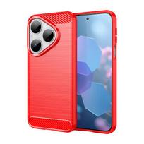For Huawei Pura 80 Case Huawei Pura 80 Pura 80 Pro+ Ultra Cover Funda Shockproof Brushed TPU Anti-Slip Silicone Protective Cover Huawei Pura 80 raudona
