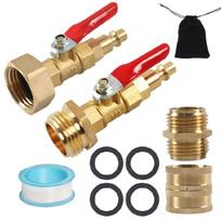 Winterizing Kit Plug for Boat Blowout Adapter 1/4'' Quick Connect Plug & 3/4  GHT Thread