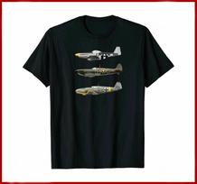 Antrojo pasaulinio karo garsūs lėktuvai Spitfire Me109 P41 naikintuvas Marškinėliai 100% medvilnė Apvalia kaklo iškirpte Vasaros trumpomis rankovėmis Laisvalaikio vyriški marškinėliai Dydis S3XL S black