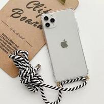 Adjustable Rope Case For Nothing Phone 2A 2 1 Cover Crossbody Lanyard Shoulder Strap Air-bag Crystal Clear TPU Soft Shell Funda For Nothing Phone 1&Case & Strap