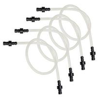 Coffee Machine Replacement Hose for Jura Impressa Easy Fine Foam Nozzles 4 Silicone Tubes with 8 Connectors Smooth Milk Flow Tube for Coffee Maker 4pcs