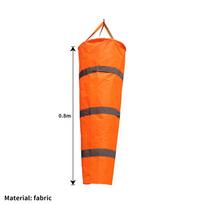 100/150/200cm Vėliavėlė Lauko vėjo krypties matavimui Atspindinti juosta Atspari plyšimui Vėjarodis oro uostui Avijacijai Sodui Fermai orange