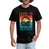 Level 15 Unlocked Gaming 15th Birthday Men's T-Shirt L