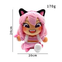 New Layla Roblox YouTube Doll Plush Toy Children's New Year Toy rožinė