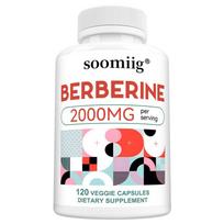 Berberino kapsulės 2000 mg porcijoje, natūralus berberino žolelių papildas, 120 vegetariškų kapsulių 120 Capsules
