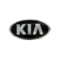 Automobilio priekinio variklio dangčio emblema Galinės bagažinės ženklelis KIA sportage ceed sorento cerato optima picanto rio soul k3 k5 stonic Lipdukas montavimas xwgln00 115 x 58mm sidabras