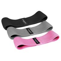 Wozinsky set of 3x fabric exercise bands resistance mini band for yoga fitness crossfit exercises (WFB-01)