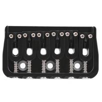 Electric Guitar Bridge 6 Strings GA890 Fixed Metal for Guitarist Musical Accessory Black black