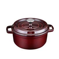 Lilang Enameled Cast Iron Dutch Oven black