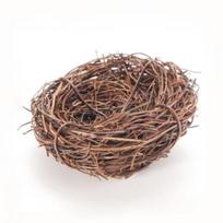 Rankų darbo paukščių lizdo namų fotografija, papuošta iš rotango pintų vynmedžių rekvizitų 6cm brown