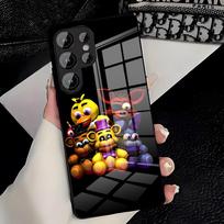 Fnaf Five-nights-At-Freddy Phone Case For Samsung A25 A13 A33 5G A54 A36 A35 A56 A52 A14 Shockproof Glass Cover Samsung A34 gray