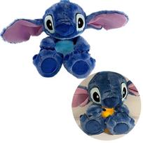 30cm Anime Lilo ir Stitch pliušinė lėlė Kūdikio kvėpavimas Kawaii raminantys žaislų rinkiniai Kūdikio muzika ir šviesa miego žaislų rinkiniai Rožinis Stitch vaikams dovanoms blue