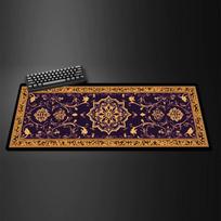 Persian Mouse Pad Large Xxl Big Office Carpet Mouse Mats Gamer Rug Desk Accessories Computer Table Pads Company Speed Extended 30cmx80cm(11.8x31.5inch) gray