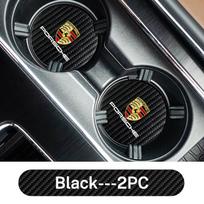2 vnt. odinis automobilio padėkliukas vandens puodeliui, buteliui Neslystantis, nešvarumus atstumiantis kilimėlis, padėkliukas Porsche Cayenne Panamera Macan 911 718 Cayman 918 gray