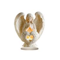 Angelo Ornamentas Akrilinė Dekoratyvinė Statulėlė Balta Kalėdinis Ornamentas Lengvai Montuojamas Tyrumo Simbolis Kalėdų Dekoracija Angel brown