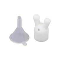 Portable Leakproof Essential Oil Inhaler Cap Small Perfumes Inhaler Dispenser Lids Funnel Set for Women and Men white