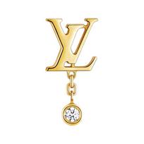 Louis Vuitton Floral Combination 18K Gold Earrings Unisex earrings Q96495 Jewelry Box+Box+Dust Bag,Gold beige