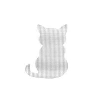 10Pcs Window Screen Repair Tape Self-Adhesive Anti-Mosquito Mesh Sticker Door Net Hole Patch cat white