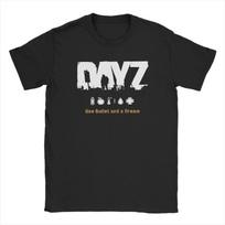 DayZ One Bullet and a Dream T Shirt  100% Cotton Novelty T-Shirt O Neck Tee Shirt Short Sleeve Clothes Gift Idea S juoda