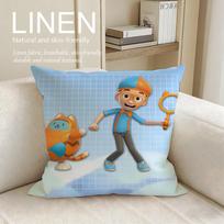 Kids Blippi Cushion Cover Pillowcase Set Pcs x x Breathable Washable Sofa Cushion Cover 30X30cm