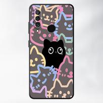 Case for Huawei P30 P20 Pro P Smart 2019 P20 P40 Lite P20 Lite 2018 Funda Phone Cover Cartoon Cute Cat Huawei P smart 2019