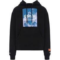 HERON PRESTON SS21 Herons Halo Hoodie 'Black Blue' Men's HMBB015R21JER0011049 S gray