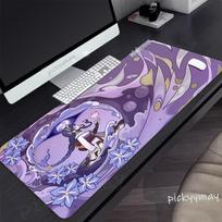 Gamer Mousepad Genshin Impact Mouse Pad Large Mouse Mat Natural Rubber Desk Rug PC Desk Mats Anime Girl Mousepads xcm 800x300x2mm