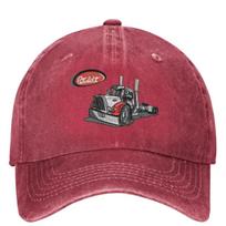 Peterbilt Truck Racing Baseball Cap Classic Women Unisex Trucker Dad Hat Designer Outdoor Gym Baseball Caps Gift One Size pink