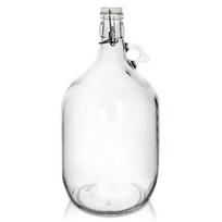 Butelis su spaustuku, stiklinis damijonas, 5 l