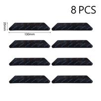 16/8 vnt. Juodi Balti Kilimo Neslystantys Lipdukai Kilimėlių Fiksavimo Pagalvėlės Plaunamos Daugkartinio Naudojimo Kilimo Fiksavimo Juosta 8-pcs black