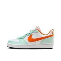 Nike Court Borough Low 2 GS Mėtų Putos Saugos Oranžiniai Vaikų Sportbačiai Balti Tamsus Arklys Ryškiai Mandarinų FN3687-181 35.5