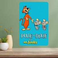 Pixie ir Dixie Mr Jinks Klasikinė TV laida Metalinis plakatas 30x40cm(11.8x15.7inch) gray