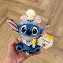 Potdemiel Authentic Stitch Toothless Bag Pendant Backpack Stitch Keychain Cute Plush Doll Birthday Present Car Hanging Premium Present gray