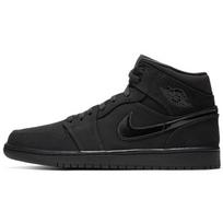 Air Jordan 1 Mid 'Triple Black Suede' Vyriški 554724-056 EU 44.5 black