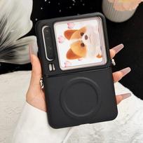 For Huawei Pura X Case Luxury PU Leather Skin Magnetic wireless charging Protect Back Cover Case For Huawei pura x PuraX Shell For Huawei Pura X juoda