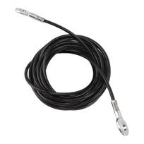 Fitness Pulley Cable Adjustable Home Gym Cable Heavy Duty Steel Wire Rope Home Gym Equipment Fitness Exercise Attachment Black Number 3 5m / 16.4ft black