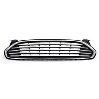 Honeycomb Mustang-Style Front Grille Modification for 13/16/17/18/19 Mondeo Models, Chrome-Plated black