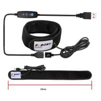 Svbony Teleskopo Atitirpinimo Šildymo Juosta 24/32/40/48/56cm Ilgio Trijų Pakopų Temperatūros Reguliavimas Fotoaparato Priedai 24CM black