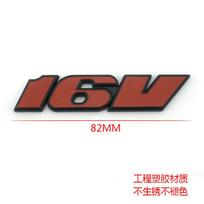 Raudona priekinės grotelių emblema MK2 GOLF 16V automobilio raidžių grotelės Bagažinės emblema 3D lipdukas VW Volkswagen GTI Jetta passat polo ZK7 tamsiai pilka spalva