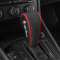 Madingas automobilio pavarų perjungimo svirties dangtelis Pavarų svirties rankenėlė Interjero dekoracija Skirta Alfa Romeo 159 Giulietta 156 147 Giulia Mito GT Stelvio FN3 juoda