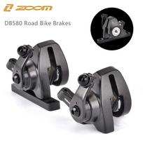 ZOOM DB580 Plento Dviračio Stabdžių Suportas Mechaninis Diskinis Stabdžių Komplektas Lenktyninio Dviračio Stūmoklio Stūmimas Traukiamas Laidu Rotoriui DB580 Front gray