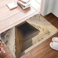 3D Voverės Durų Kilimėlis su Medžio Skylės Dizainu Neslystantis Įėjimo Kilimas Namų Dekoro Svetainės Miegamojo Gamta Įkvėpta Dekoro 40X60CM gray